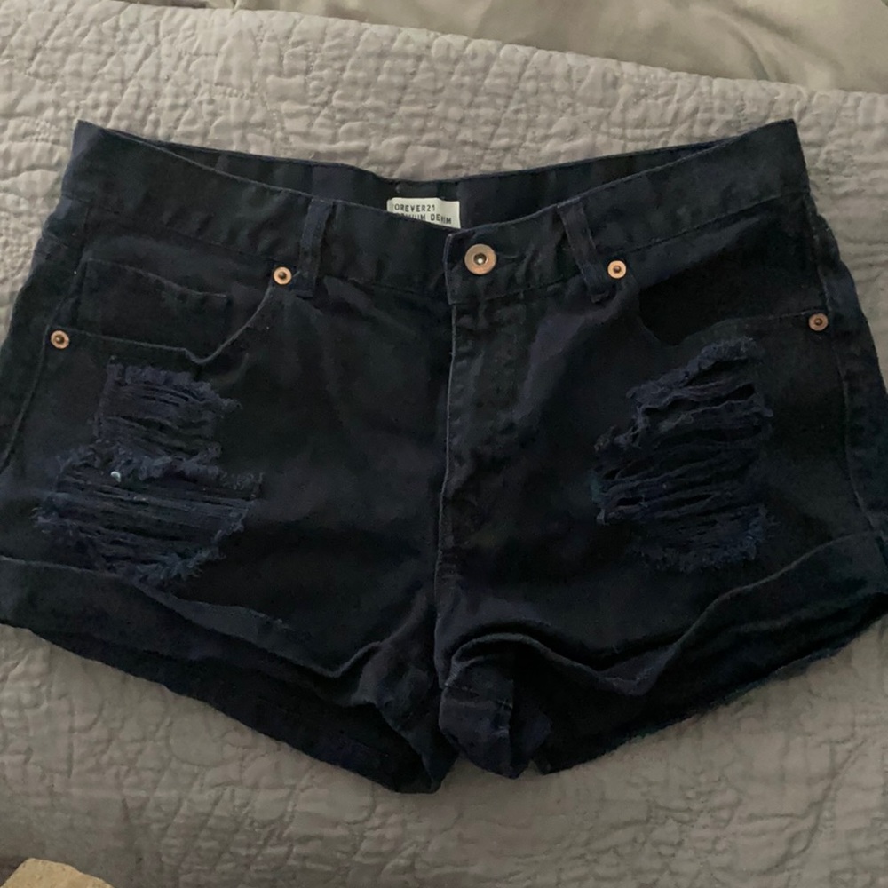 Denim shorts